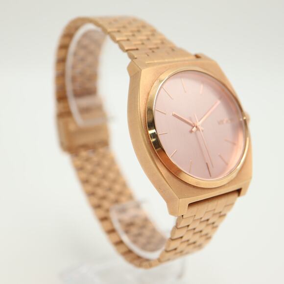 Nixon Time Teller Rose Gold Tone Stainless Steel Watch 38mm with New Battery - Picture 7 of 12